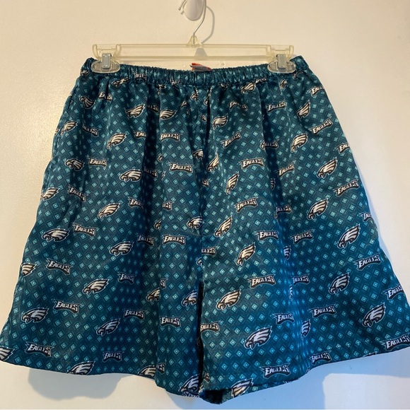 NFL Eagles Women’s Teal and Black Patterned Sleep Shorts Size XL - Picture 1 of 8